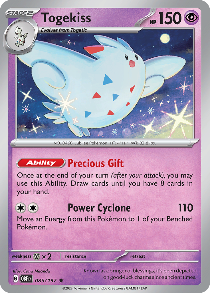 Togekiss (085/197) [Scarlet & Violet: Obsidian Flames] | Gamers Paradise