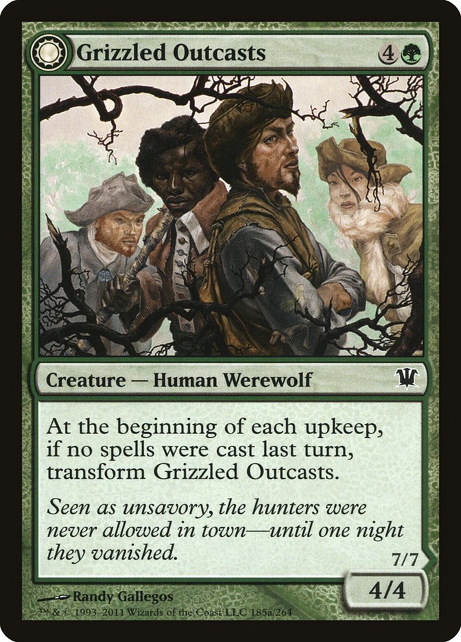 Grizzled Outcasts // Krallenhorde Wantons [Innistrad] | Gamers Paradise