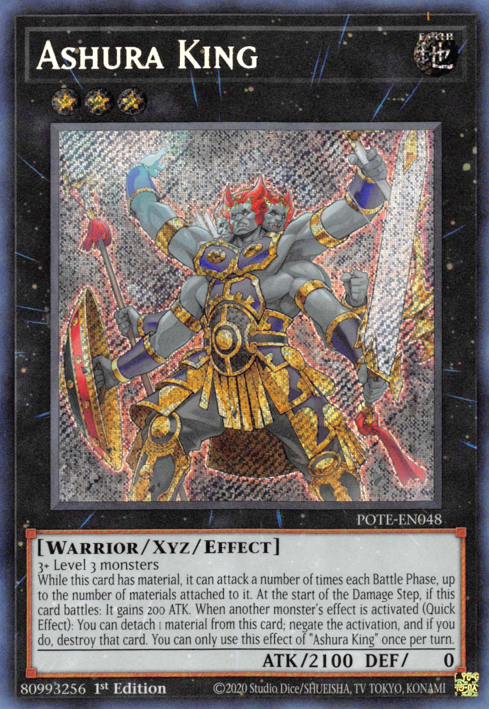 Ashura King [POTE-EN048] Secret Rare | Gamers Paradise