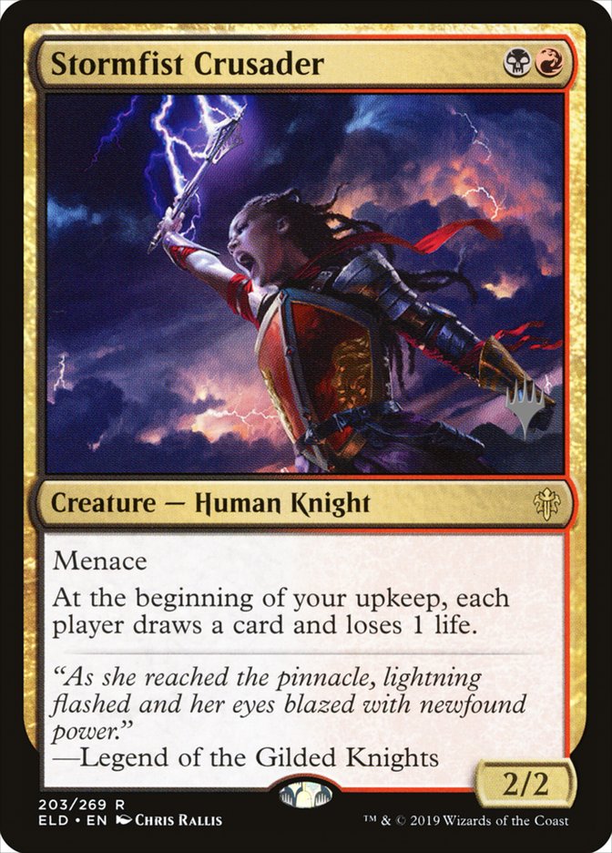 Stormfist Crusader (Promo Pack) [Throne of Eldraine Promos] | Gamers Paradise