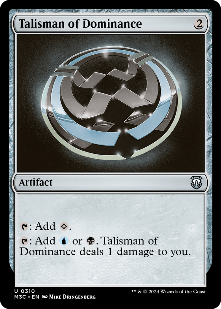 Talisman of Dominance (Ripple Foil) [Modern Horizons 3 Commander] | Gamers Paradise