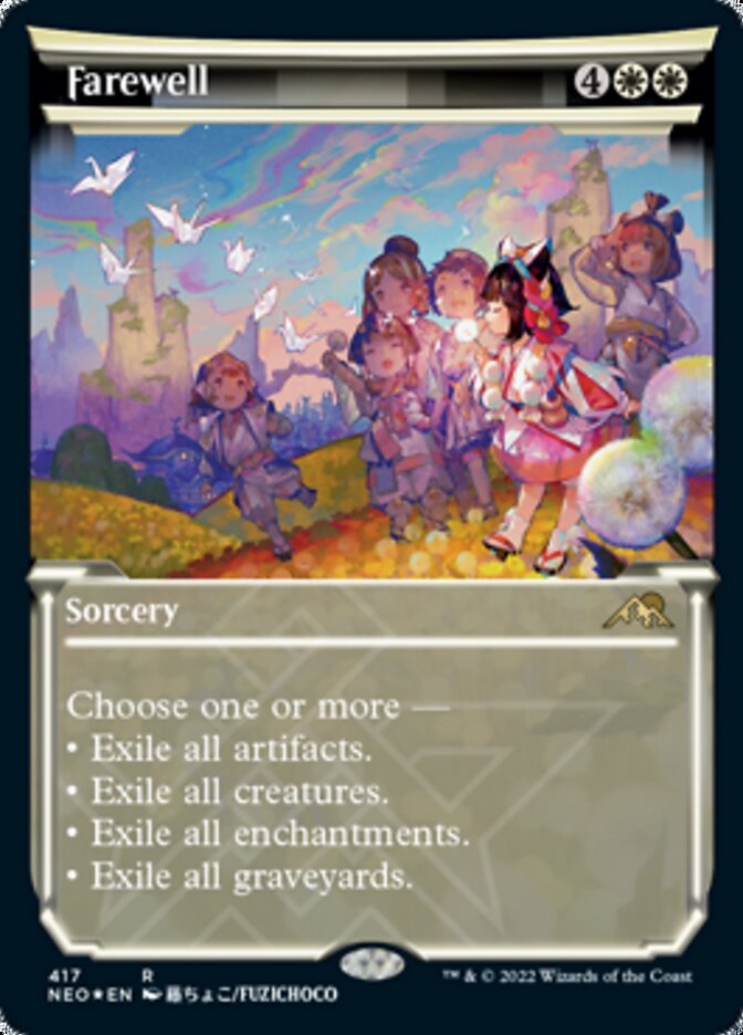 Farewell (Showcase) (Foil Etched) [Kamigawa: Neon Dynasty] | Gamers Paradise