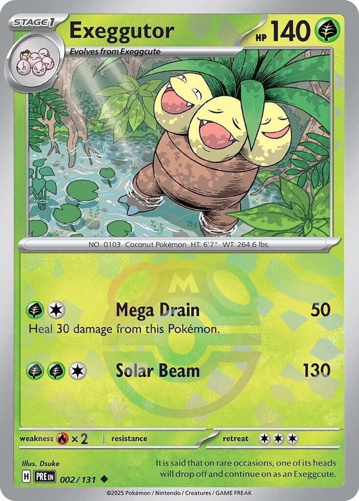 Exeggutor (002/131) (Master Ball Pattern) [Scarlet & Violet: Prismatic Evolutions] | Gamers Paradise