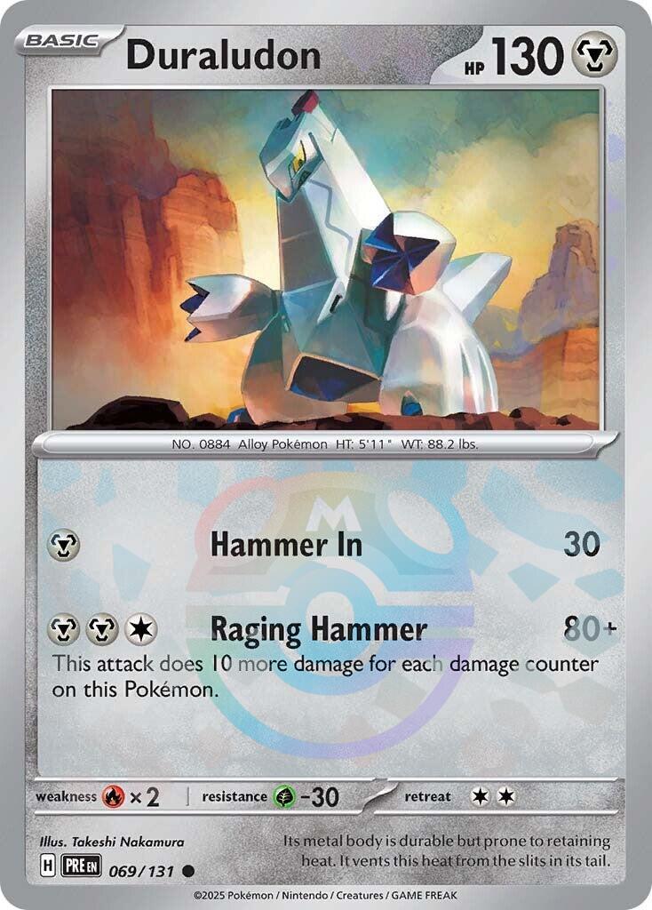 Duraludon (069/131) (Master Ball Pattern) [Scarlet & Violet: Prismatic Evolutions] | Gamers Paradise