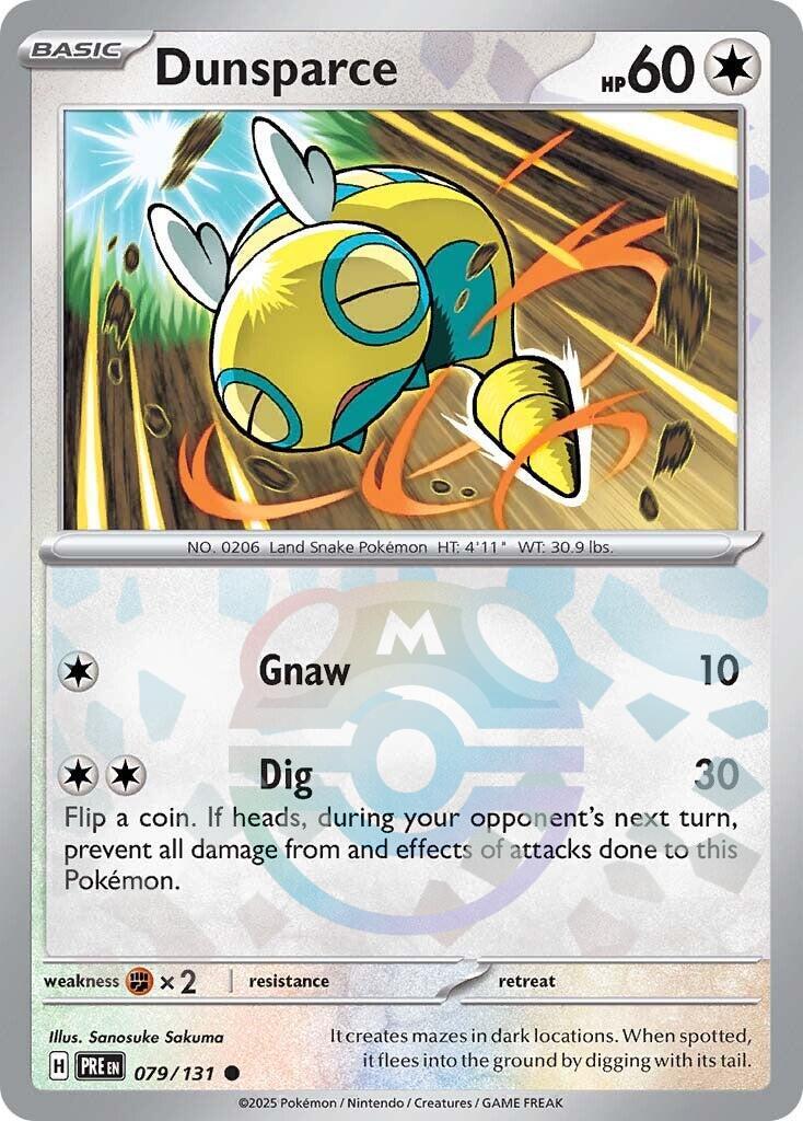 Dunsparce (079/131) (Master Ball Pattern) [Scarlet & Violet: Prismatic Evolutions] | Gamers Paradise