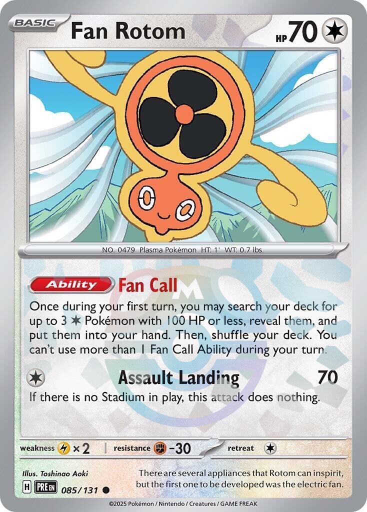 Fan Rotom (085/131) (Master Ball Pattern) [Scarlet & Violet: Prismatic Evolutions] | Gamers Paradise