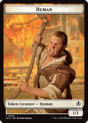 Spirit // Human (0002) Double-Sided Token [Innistrad Remastered Tokens] | Gamers Paradise