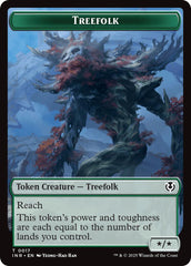 Treefolk // Emblem - Wrenn and Seven Double-Sided Token [Innistrad Remastered Tokens] | Gamers Paradise