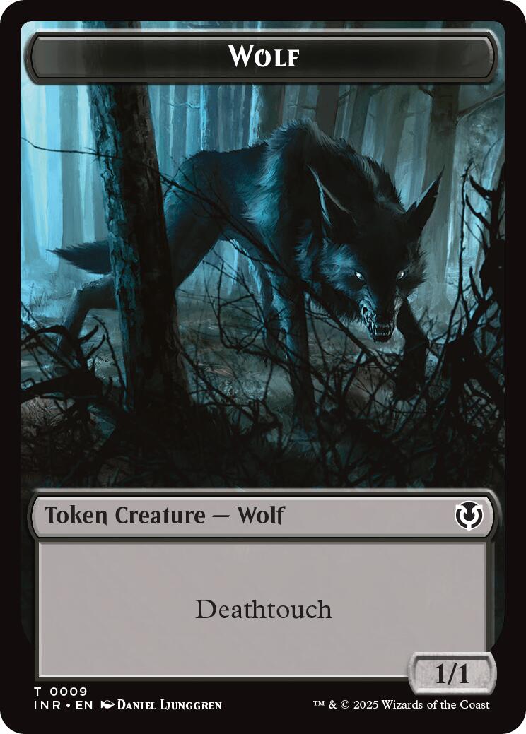 Wolf (0009) // Wolf (0018) Double-Sided Token [Innistrad Remastered Tokens] | Gamers Paradise