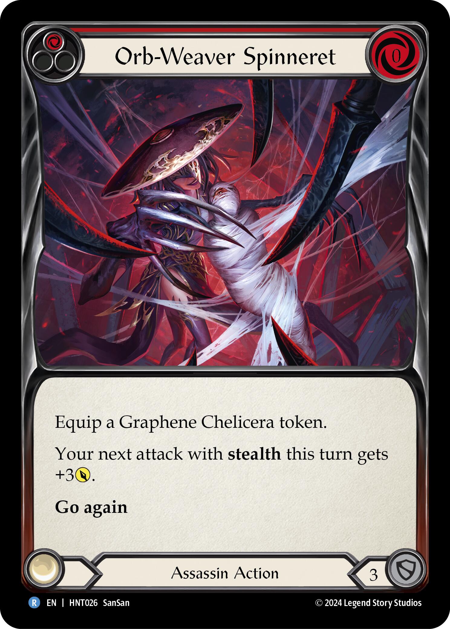 Orb-Weaver Spinneret (Red) [HNT026] (The Hunted)  Rainbow Foil | Gamers Paradise