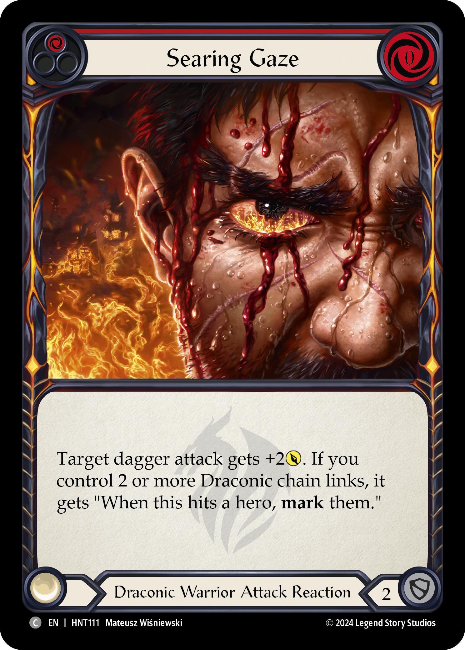 Searing Gaze (Red) [HNT111] (The Hunted) | Gamers Paradise