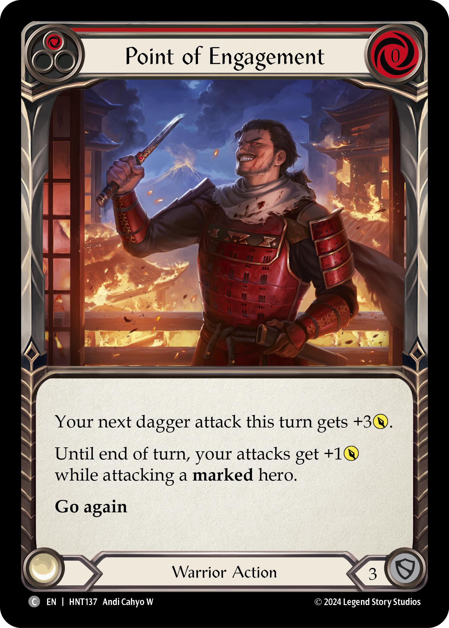 Point of Engagement (Red) [HNT137] (The Hunted)  Rainbow Foil | Gamers Paradise