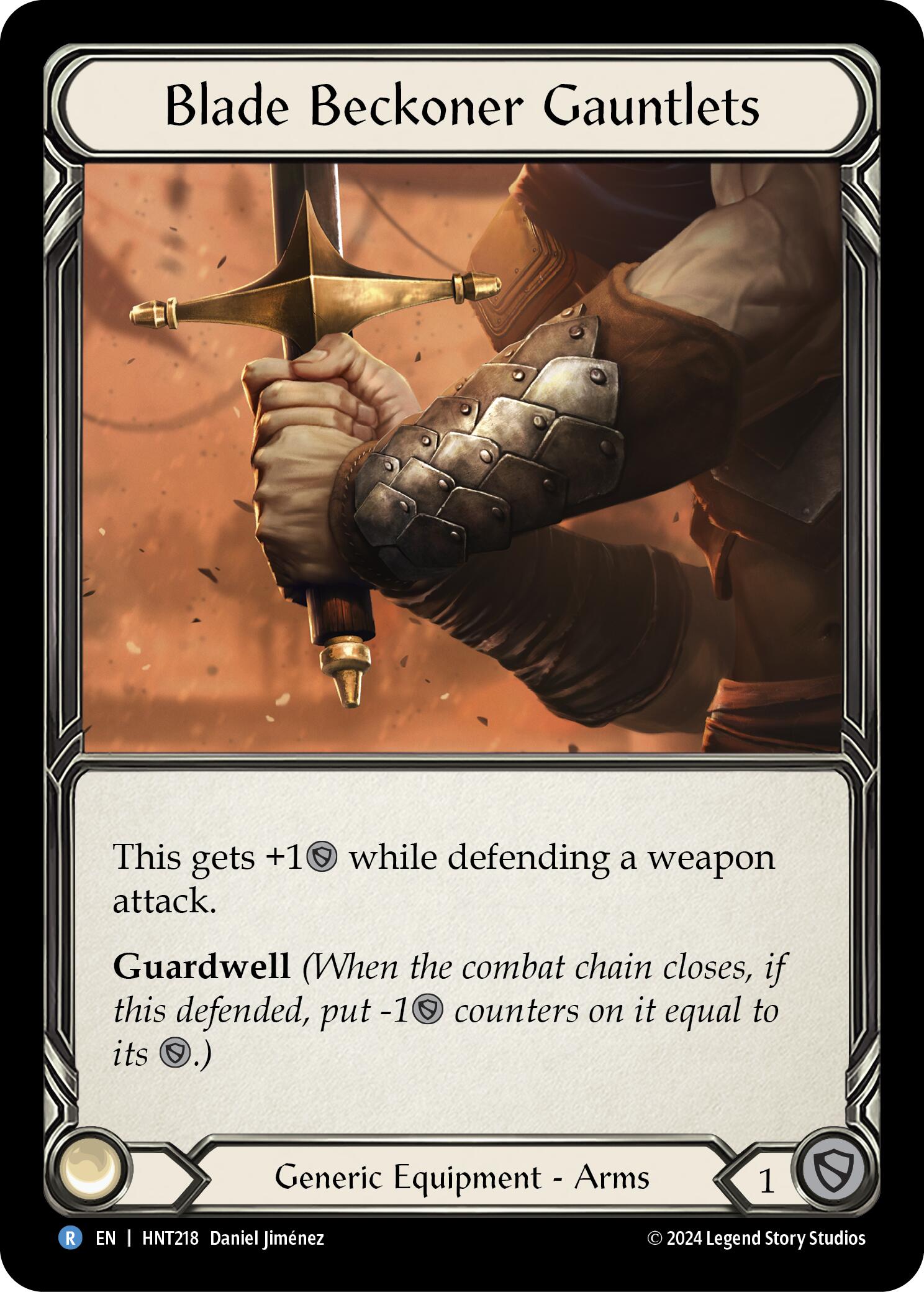Blade Beckoner Gauntlets [HNT218] (The Hunted)  Cold Foil | Gamers Paradise