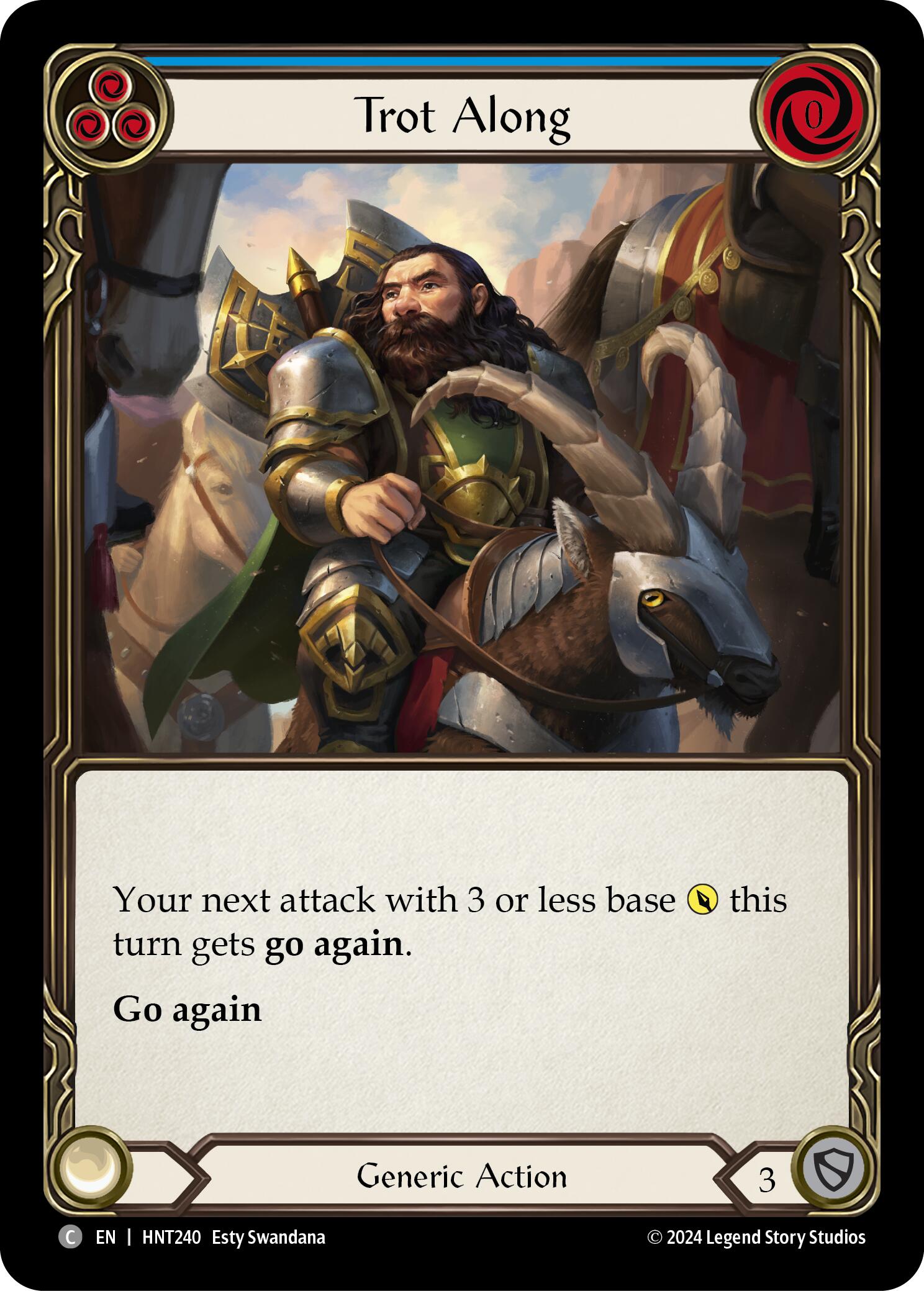 Trot Along (Blue) [HNT240] (The Hunted)  Rainbow Foil | Gamers Paradise
