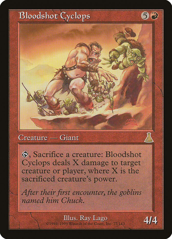Bloodshot Cyclops [Urza's Destiny] | Gamers Paradise
