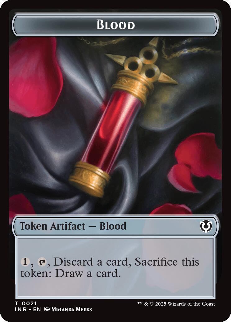 Blood // Vampire (0007) Double-Sided Token [Innistrad Remastered Tokens] | Gamers Paradise