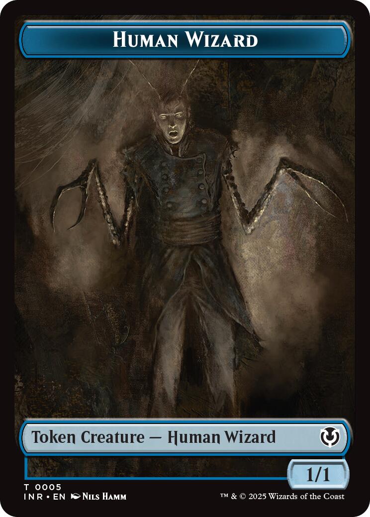 Human Wizard // Emblem - Jace, Unraveler of Secrets Double-Sided Token [Innistrad Remastered Tokens] | Gamers Paradise