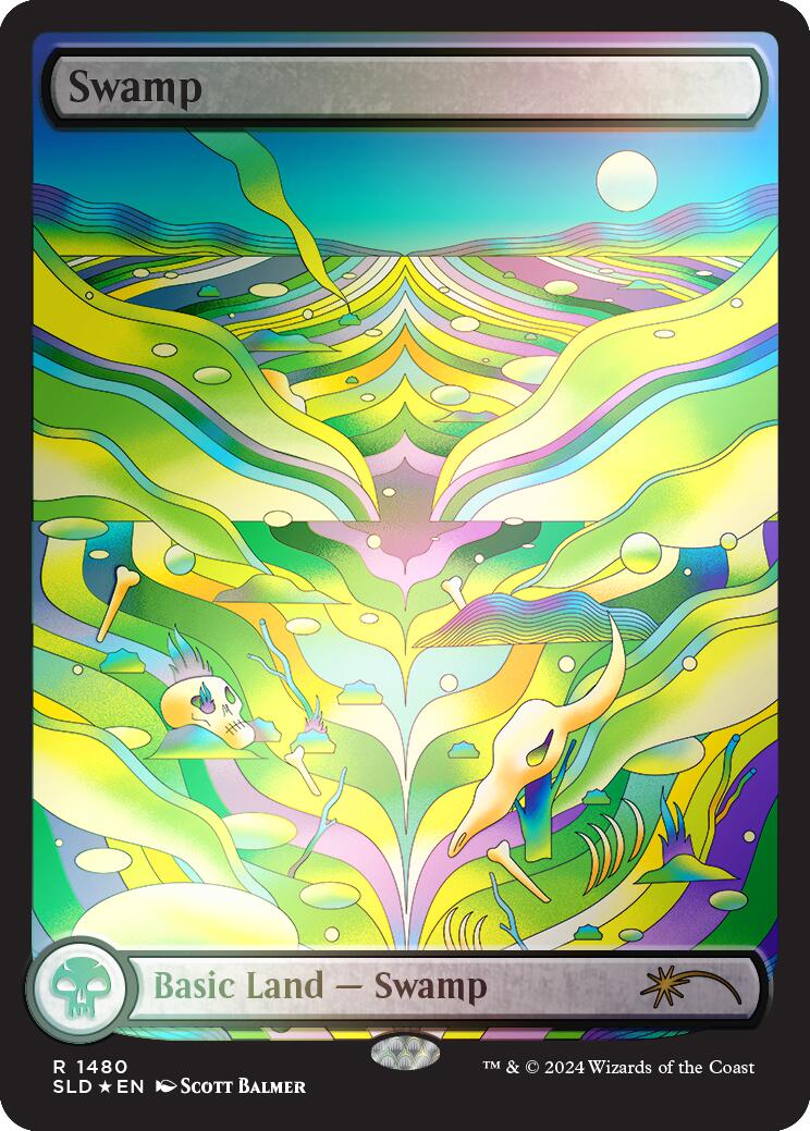 Swamp (1480) (Rainbow Foil) [Secret Lair Drop Series] | Gamers Paradise