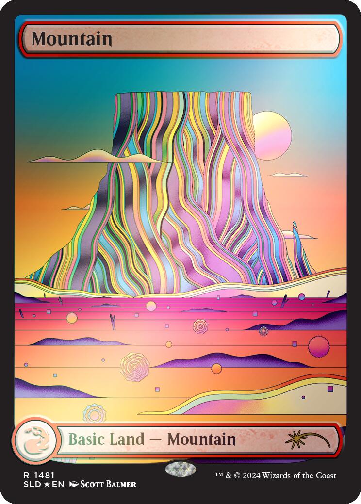 Mountain (1481) (Rainbow Foil) [Secret Lair Drop Series] | Gamers Paradise