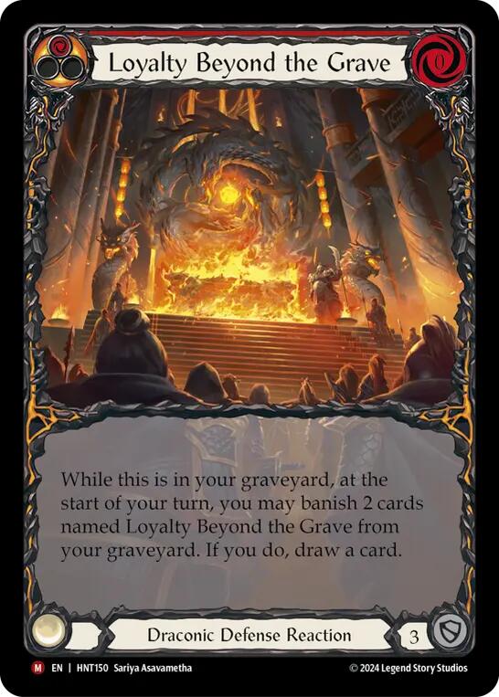 Loyalty Beyond the Grave (Extended Art) [HNT150] (The Hunted)  Rainbow Foil | Gamers Paradise