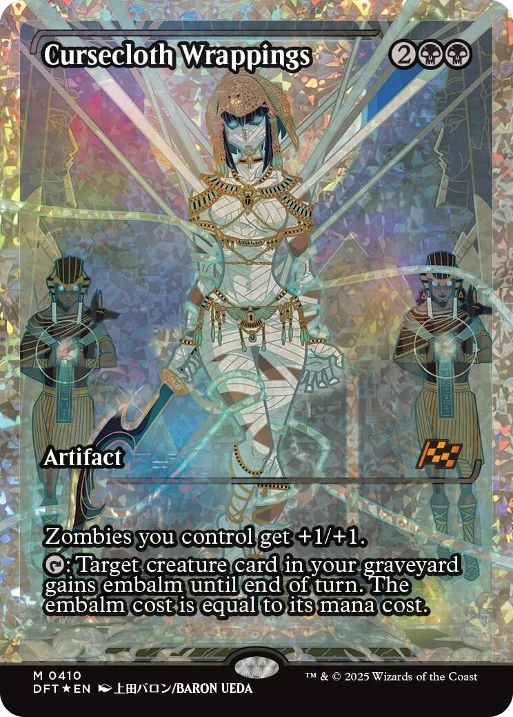 Cursecloth Wrappings (Showcase Fracture Foil) (Japanese) [Aetherdrift] | Gamers Paradise
