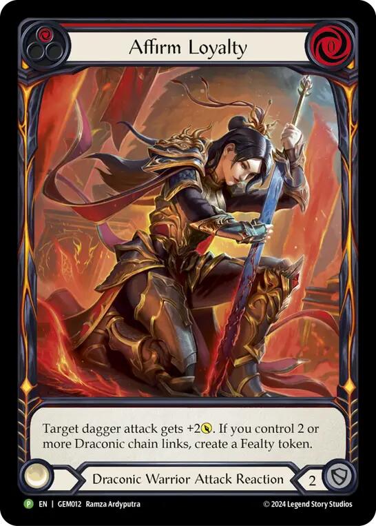 Affirm Loyalty [GEM012] (GEM Pack 1)  Rainbow Foil | Gamers Paradise