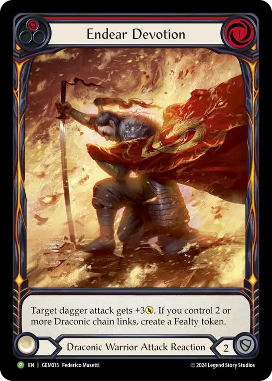 Endear Devotion [GEM013] (GEM Pack 1)  Rainbow Foil | Gamers Paradise