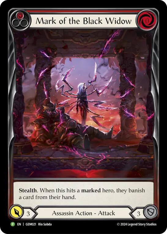 Mark of the Black Widow [GEM021] (GEM Pack 1)  Rainbow Foil | Gamers Paradise