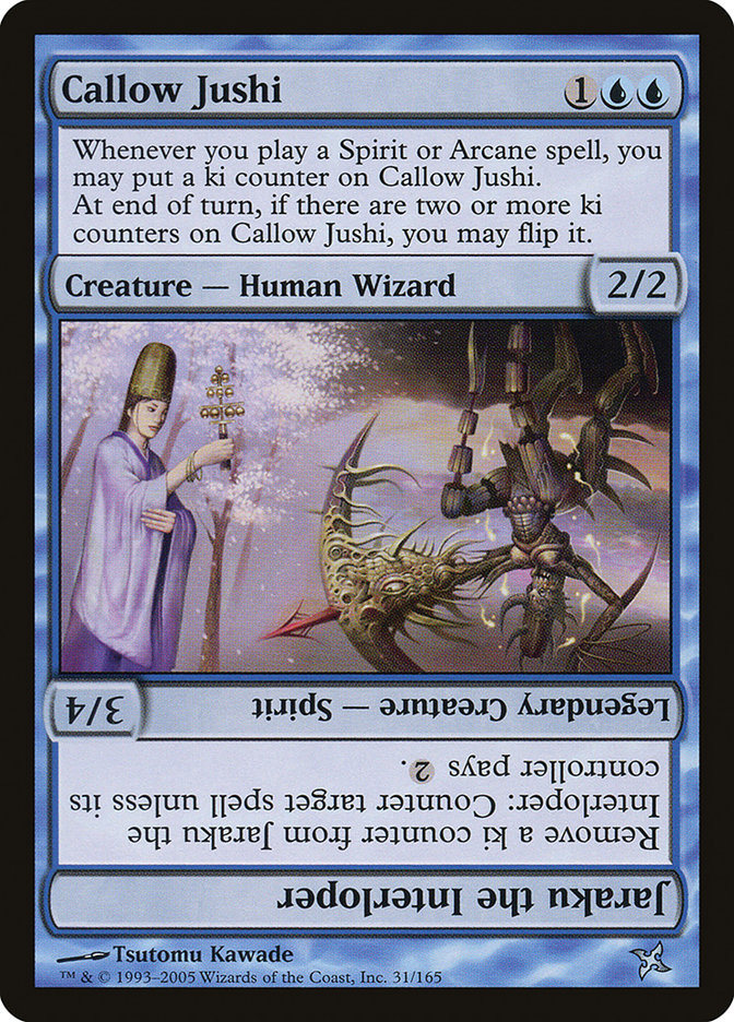 Callow Jushi // Jaraku the Interloper [Betrayers of Kamigawa] | Gamers Paradise
