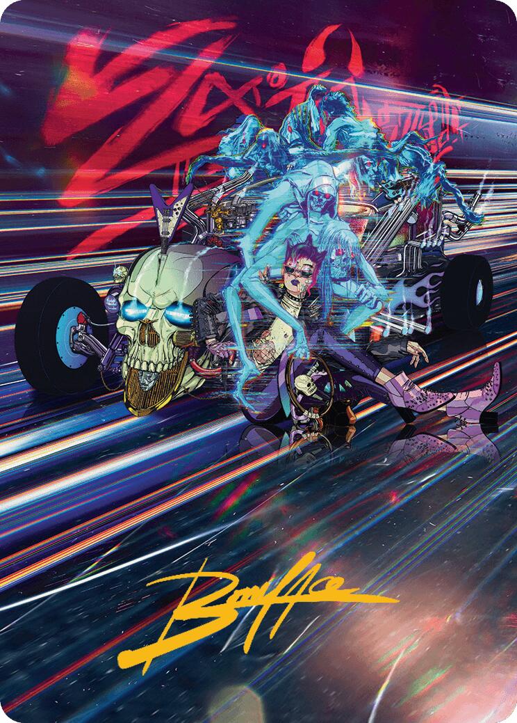 Midnight Mangler Art Card (Gold-Stamped Signature) [Aetherdrift Art Series] | Gamers Paradise