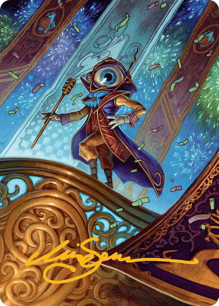 Vnwxt, Verbose Host Art Card (Gold-Stamped Signature) [Aetherdrift Art Series] | Gamers Paradise