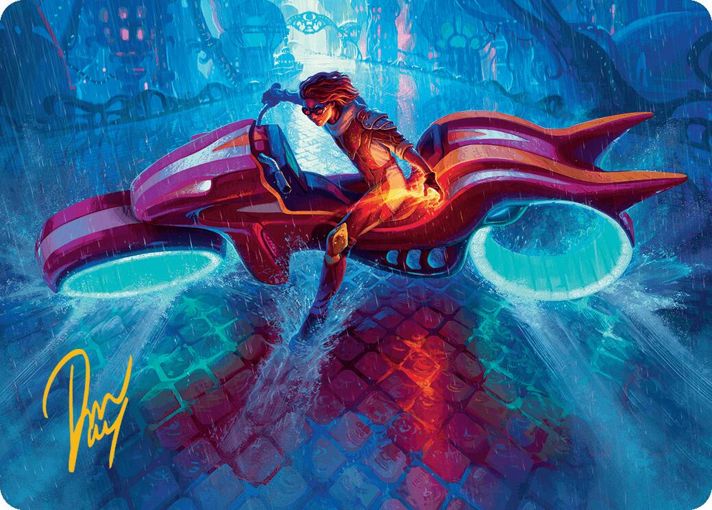 Chandra, Spark Hunter Art Card (Gold-Stamped Signature) [Aetherdrift Art Series] | Gamers Paradise