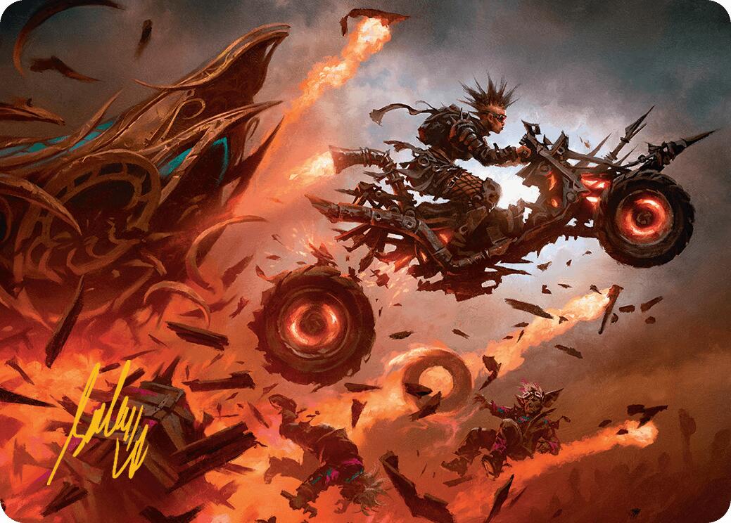 Gastal Blockbuster Art Card (Gold-Stamped Signature) [Aetherdrift Art Series] | Gamers Paradise
