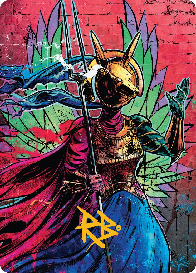 Hazoret, Godseeker Art Card (Gold-Stamped Signature) [Aetherdrift Art Series] | Gamers Paradise