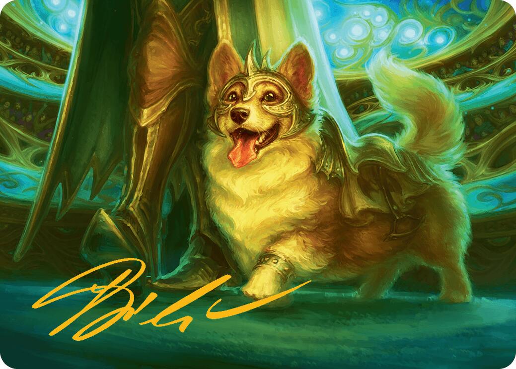 District Mascot Art Card (30/54) (Gold-Stamped Signature) [Aetherdrift Art Series] | Gamers Paradise