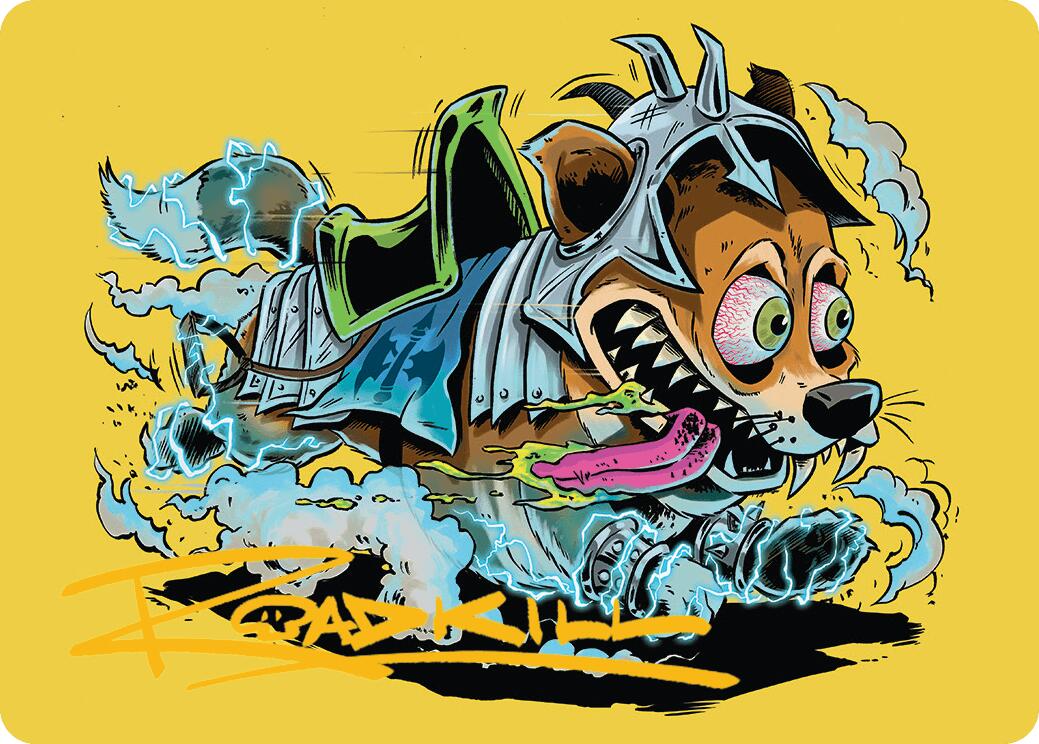 District Mascot Art Card (50/54) (Gold-Stamped Signature) [Aetherdrift Art Series] | Gamers Paradise