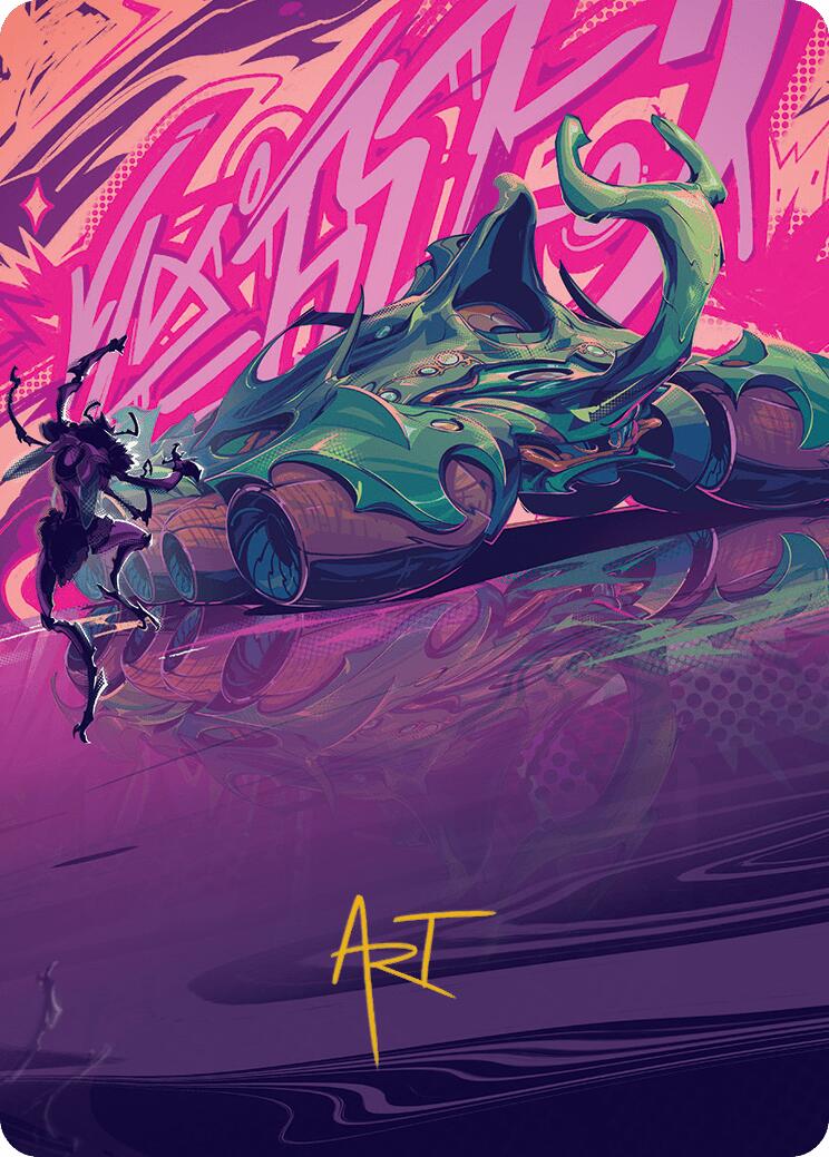 Earthrumbler Art Card (Gold-Stamped Signature) [Aetherdrift Art Series] | Gamers Paradise
