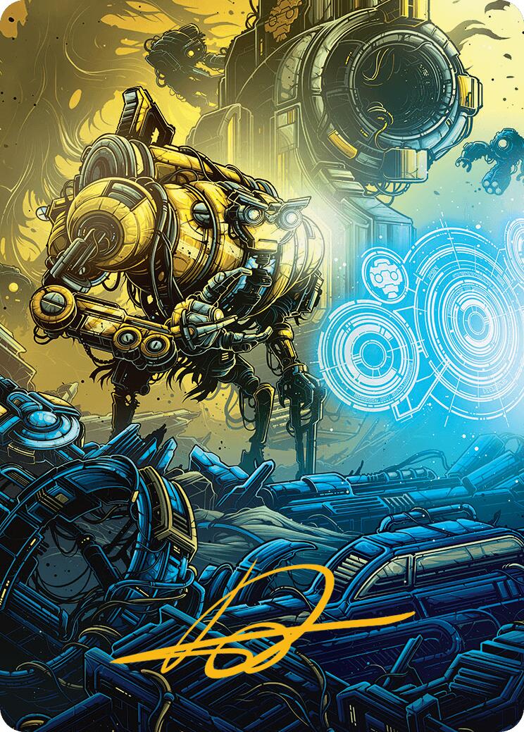 Mendicant Core, Guidelight Art Card (1/54) (Gold-Stamped Signature) [Aetherdrift Art Series] | Gamers Paradise