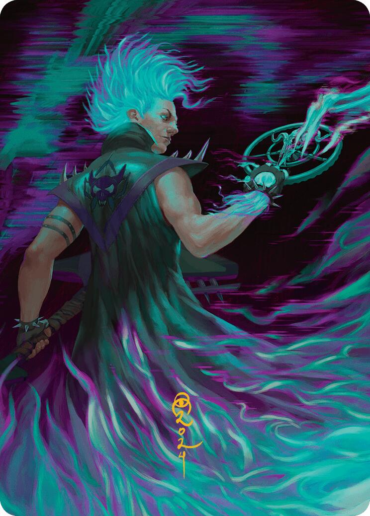Winter, Cursed Rider Art Card (Gold-Stamped Signature) [Aetherdrift Art Series] | Gamers Paradise