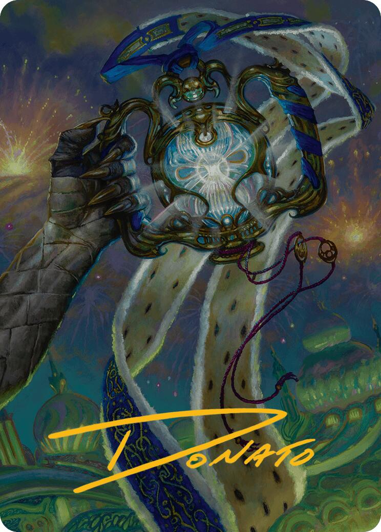The Aetherspark Art Card (Gold-Stamped Signature) [Aetherdrift Art Series] | Gamers Paradise