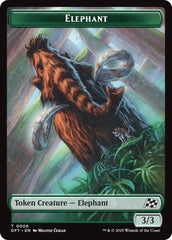 Elephant // Zombie (0003) Double-Sided Token [Aetherdrift Tokens] | Gamers Paradise