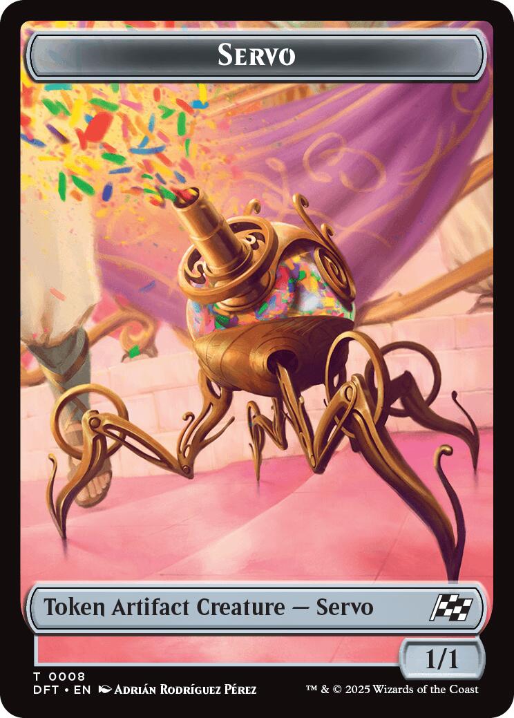 Servo // Thopter (0009) Double-Sided Token [Aetherdrift Tokens] | Gamers Paradise