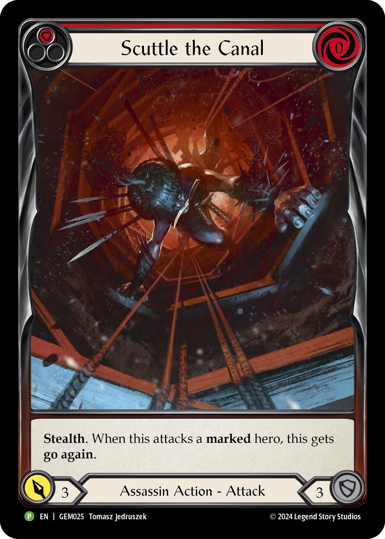 Scuttle the Canal (Red) [GEM025] (GEM Pack 1)  Rainbow Foil | Gamers Paradise