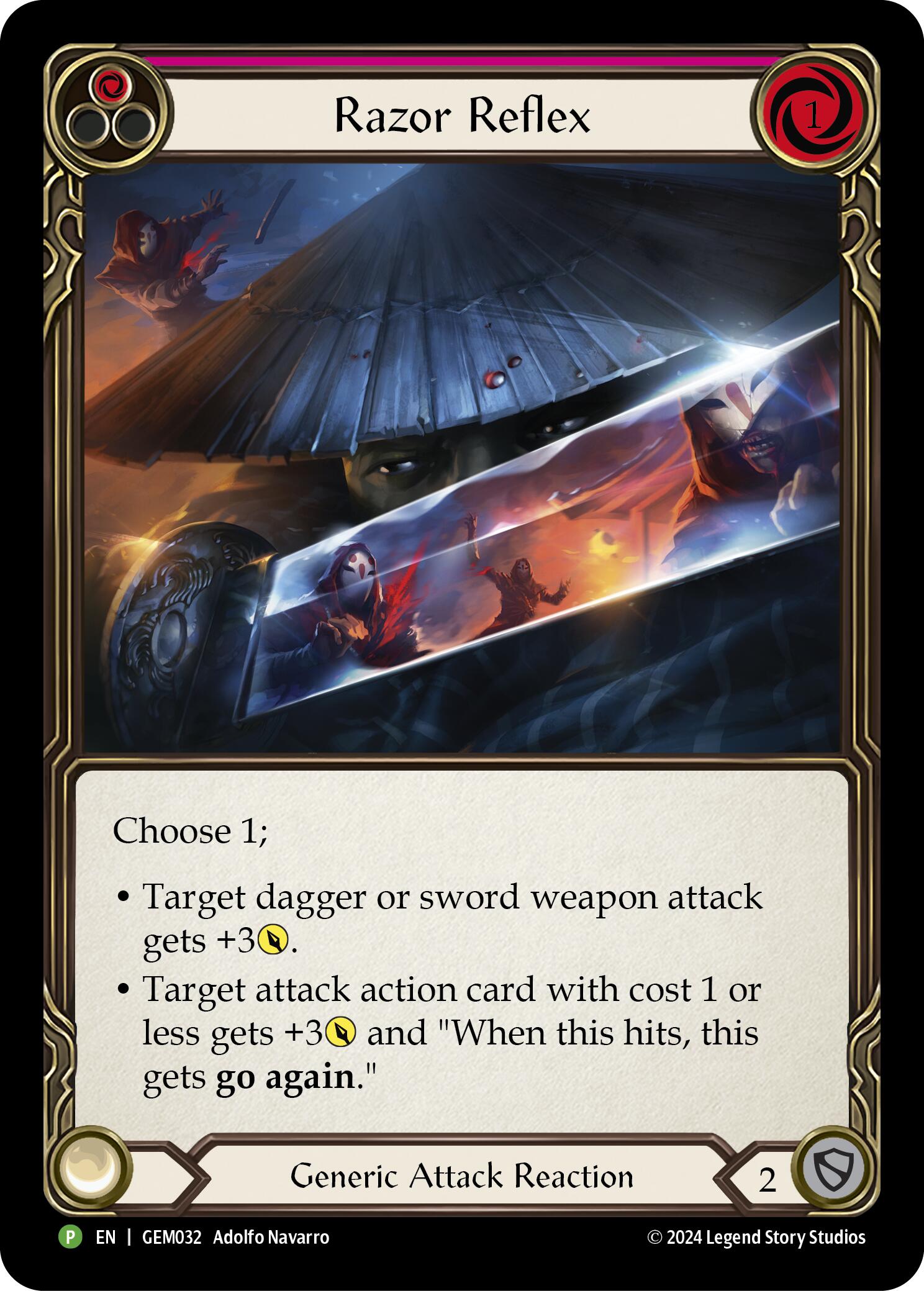 Razor Reflex (Red) [GEM032] (GEM Pack 1)  Rainbow Foil | Gamers Paradise