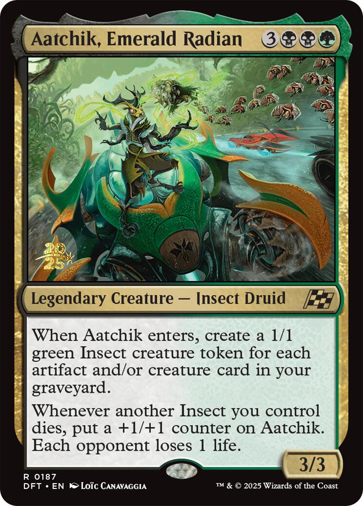 Aatchik, Emerald Radian [Aetherdrift Prerelease Promos] | Gamers Paradise