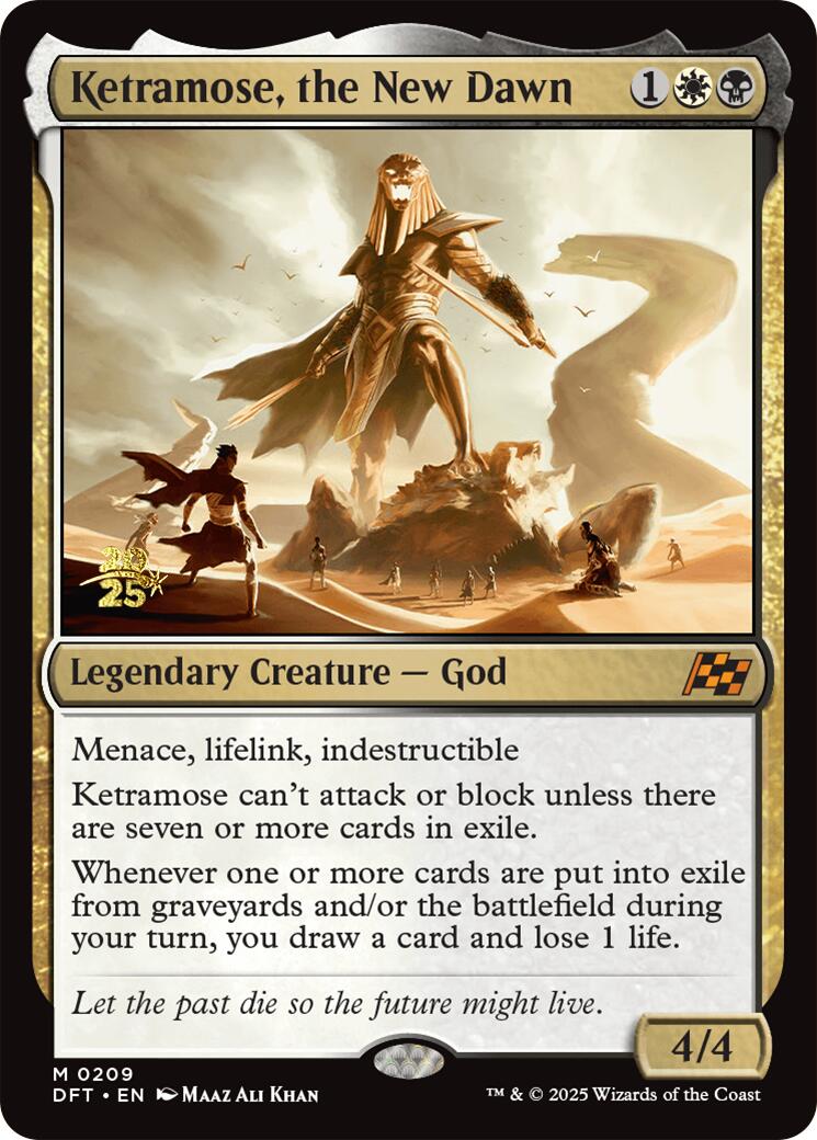 Ketramose, the New Dawn [Aetherdrift Prerelease Promos] | Gamers Paradise