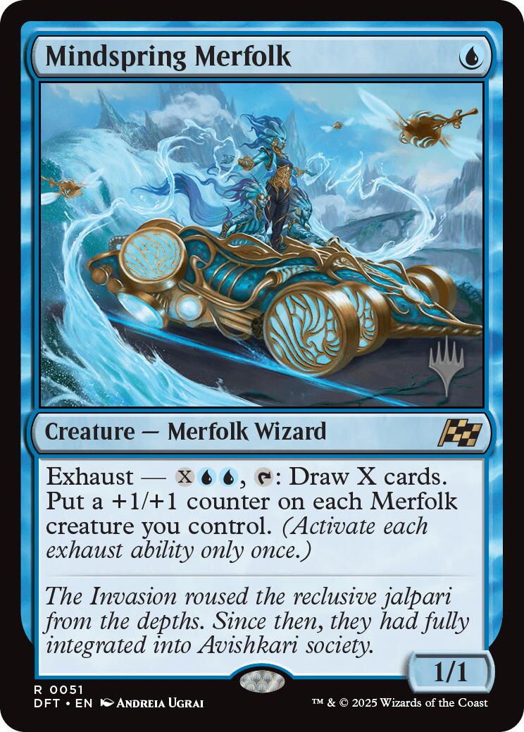 Mindspring Merfolk [Aetherdrift Promos] | Gamers Paradise