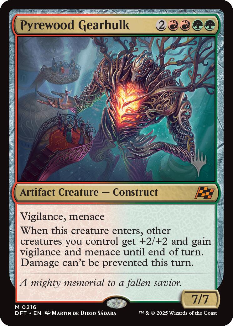 Pyrewood Gearhulk (Promo Pack) [Aetherdrift Promos] | Gamers Paradise