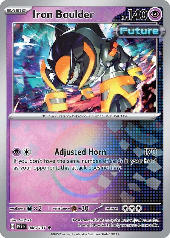 Iron Boulder (046/131) (Poke Ball Pattern) [Scarlet & Violet: Prismatic Evolutions] | Gamers Paradise