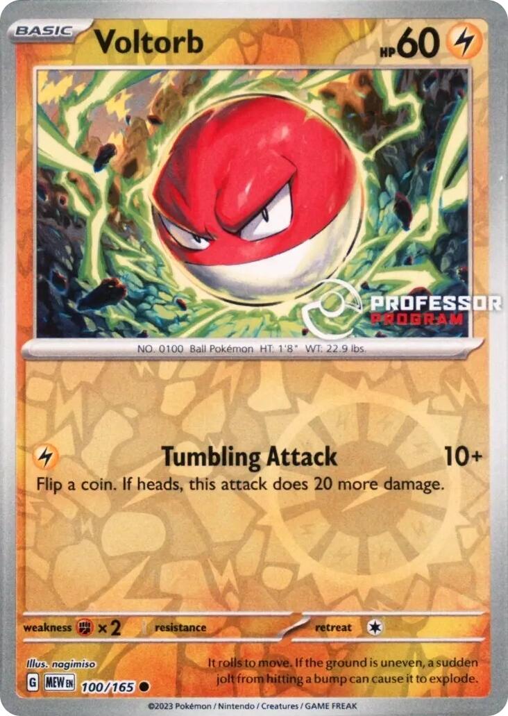 Voltorb (100/165) [Professor Program Promos] | Gamers Paradise